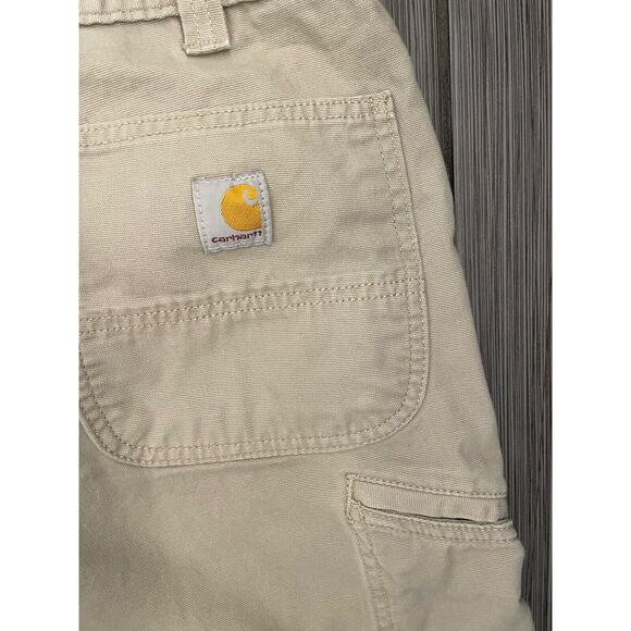 Carhartt Mens Relaxed Fit Canvas Utility 9” Work Hiking Shorts Rugged Flex - Picture 4 of 6